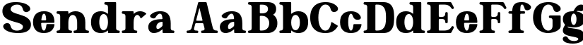 Sendra font