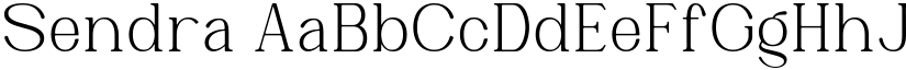 Sendra font