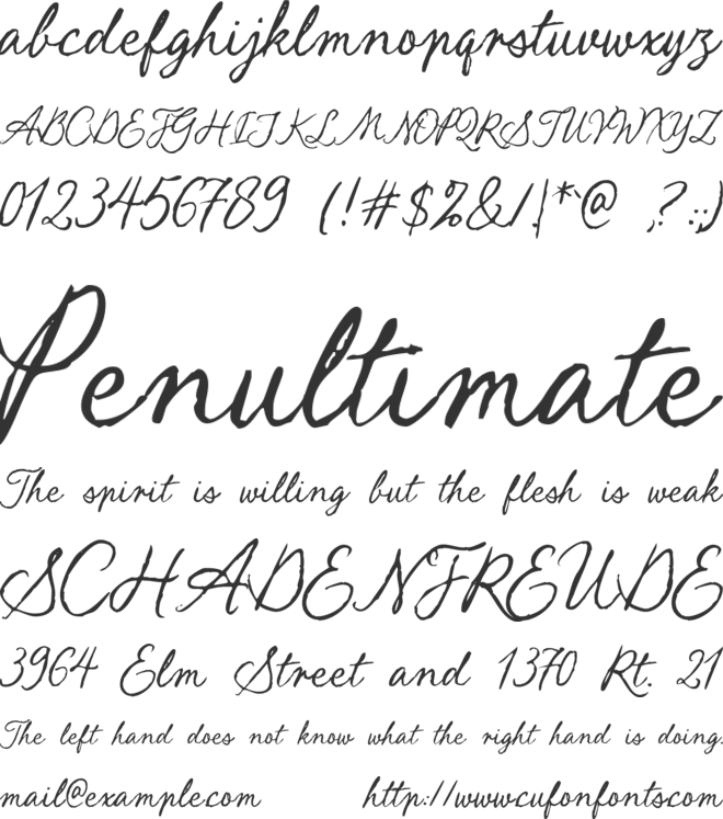 Clover Fields font preview