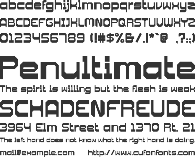 Dacosta font preview