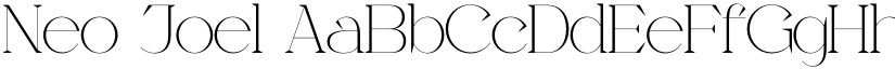 Neo Joel font download