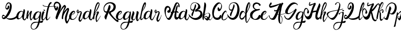 Langit Merah Regular font