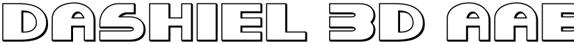 Dashiel 3D font