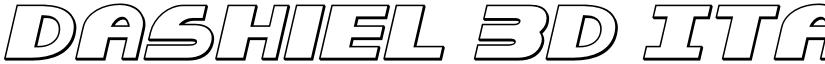 Dashiel 3D Italic font