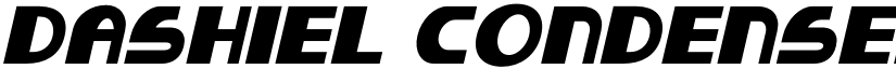 Dashiel Condensed Italic font