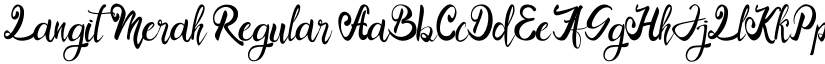 Langit Merah Regular font
