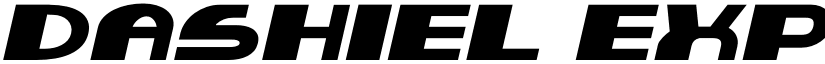 Dashiel Expanded Italic font
