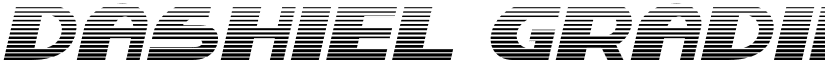Dashiel Gradient Italic font