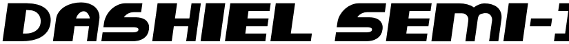 Dashiel Semi-Italic font