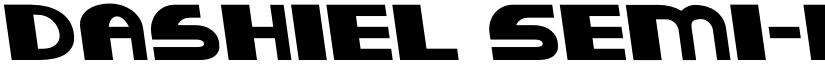 Dashiel Semi-Leftalic font