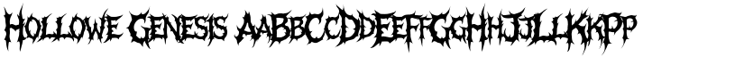 Hollowe Genesis font download
