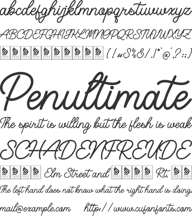 Mastin Calum font preview