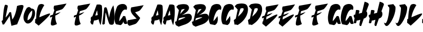 Wolf Fangs font download