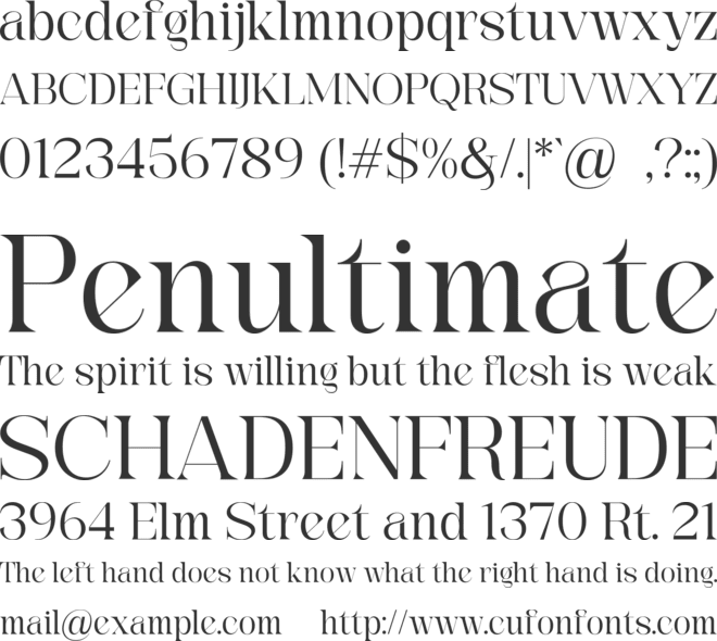 Rengok font preview