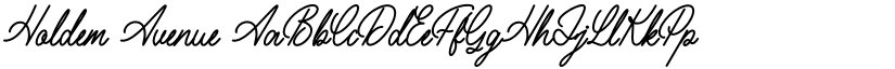 Holdem Avenue font download
