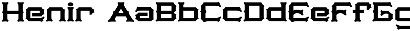 Henir font download