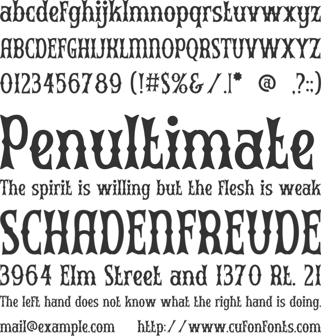 Biokes font preview
