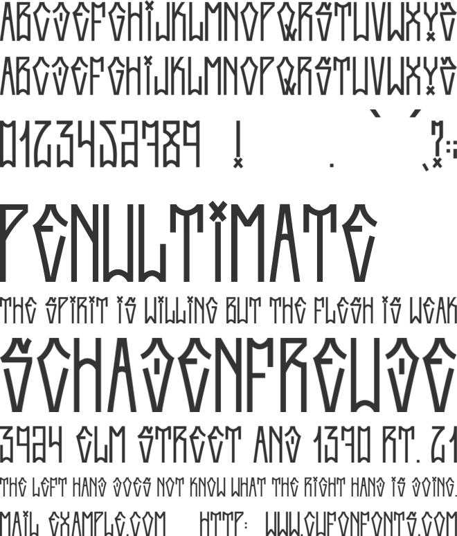 Grapixoso font preview