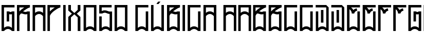 Grapixoso Cúbica font