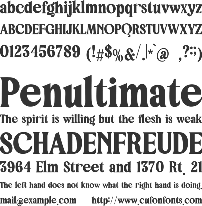 Koniker font preview