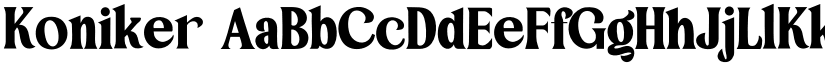 Koniker font