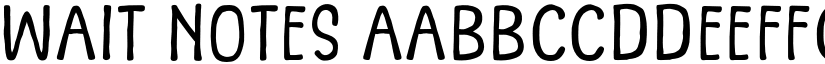Wait Notes font download