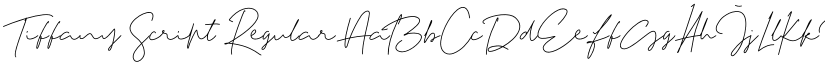 Tiffany Script Regular font