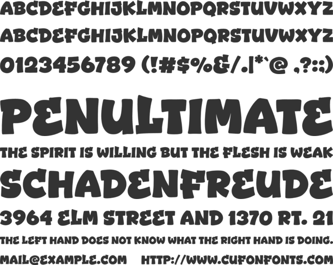 Street Year font preview