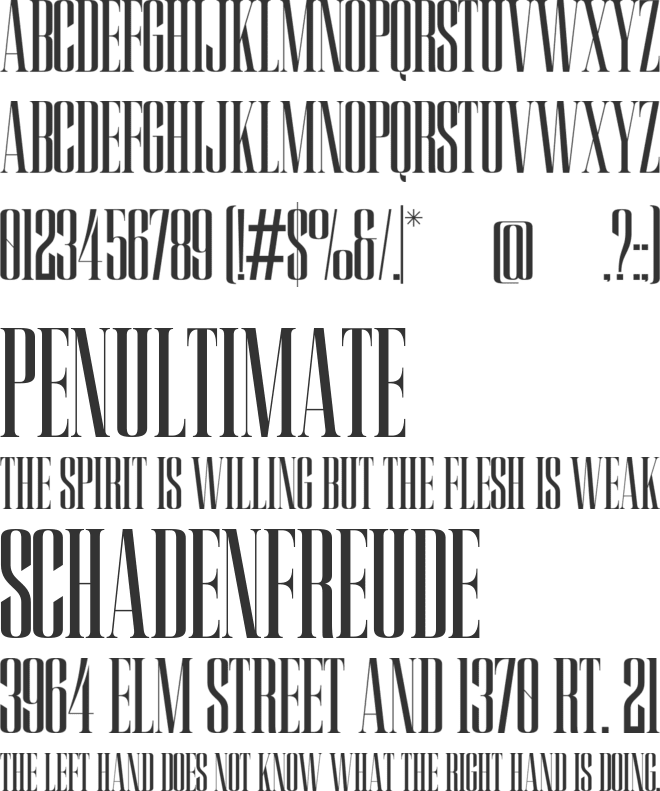 Luxena font preview