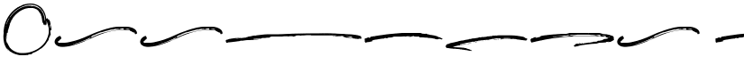Overbite Swash font
