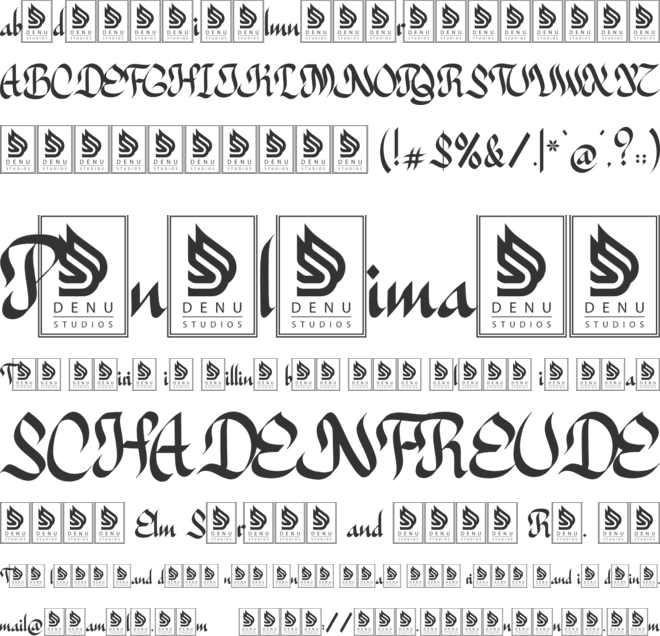 Arabian Mandala font preview