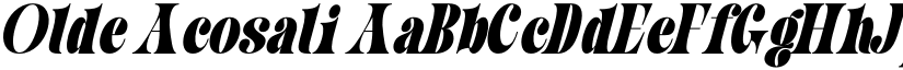 Olde Acosali font