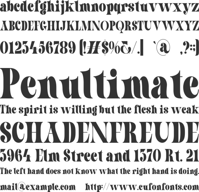 Olde Acosali font preview