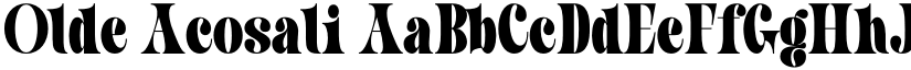 Olde Acosali font download
