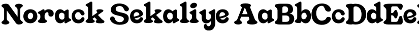 Norack Sekaliye font download