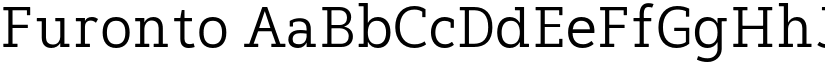 Furonto font