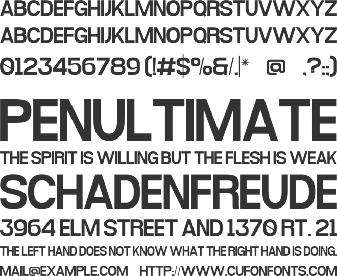Morgane font preview