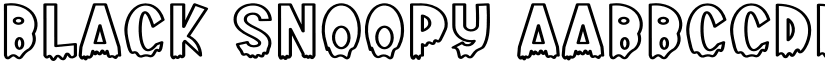 Black Snoopy font download