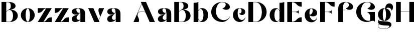 Bozzava font download