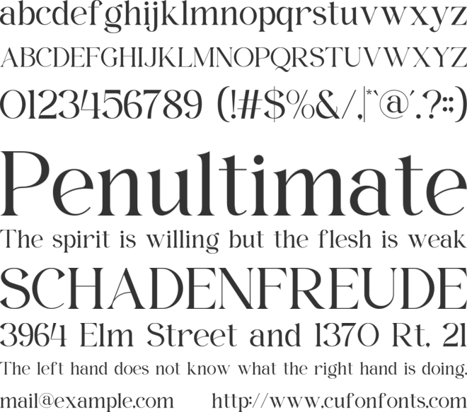 Erios font preview