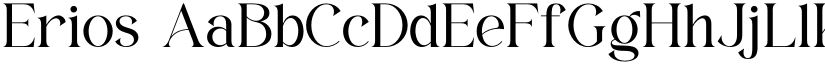 Erios font