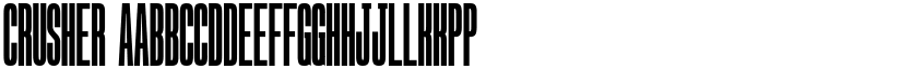 Crusher font download