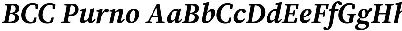 BCC Purno font