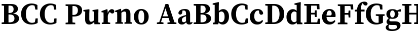 BCC Purno font