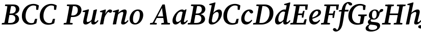 BCC Purno font