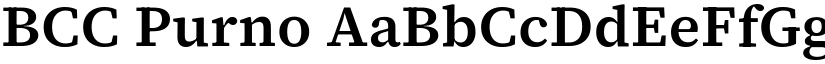 BCC Purno font