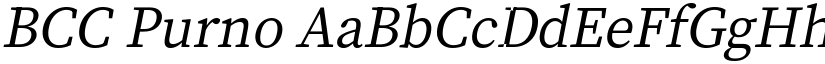 BCC Purno font