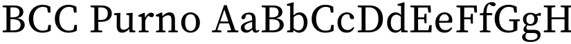 BCC Purno font