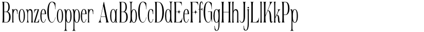 BronzeCopper font download