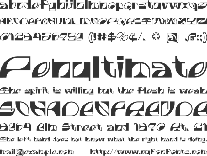 Rolyzim font preview